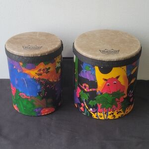 Remo Kids Percussion Bongos - Colorful Design